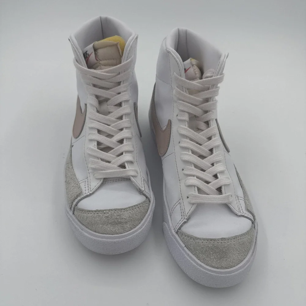 Nike Womens Blazer Mid '77 Vintage Blazer White Pink Sneaker Shoes Size 8